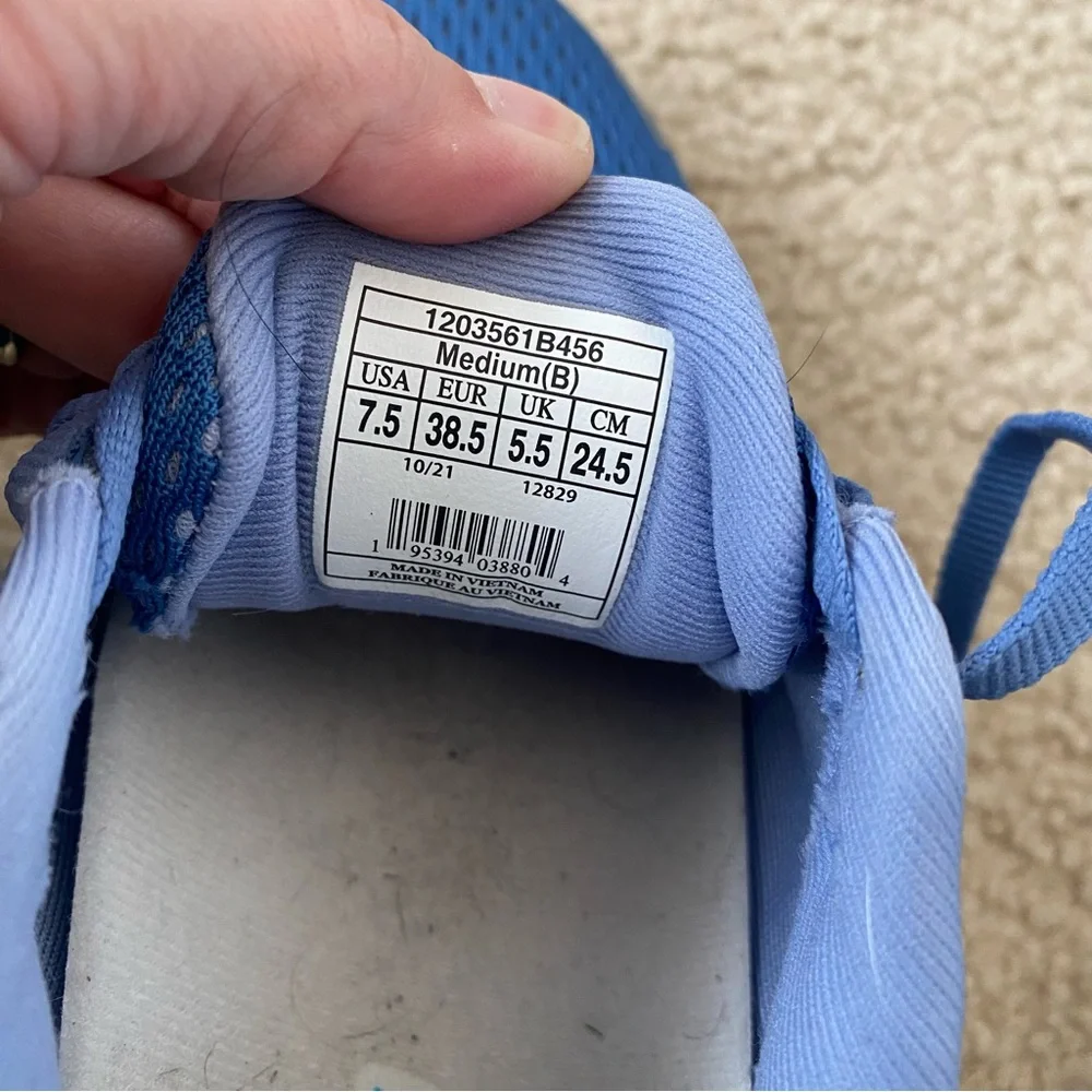 💋SOLD💋Brooks Women's Ghost 14 Blue/Ocean/Oyster Running Shoes Size 7.5 - Picture 10 of 10